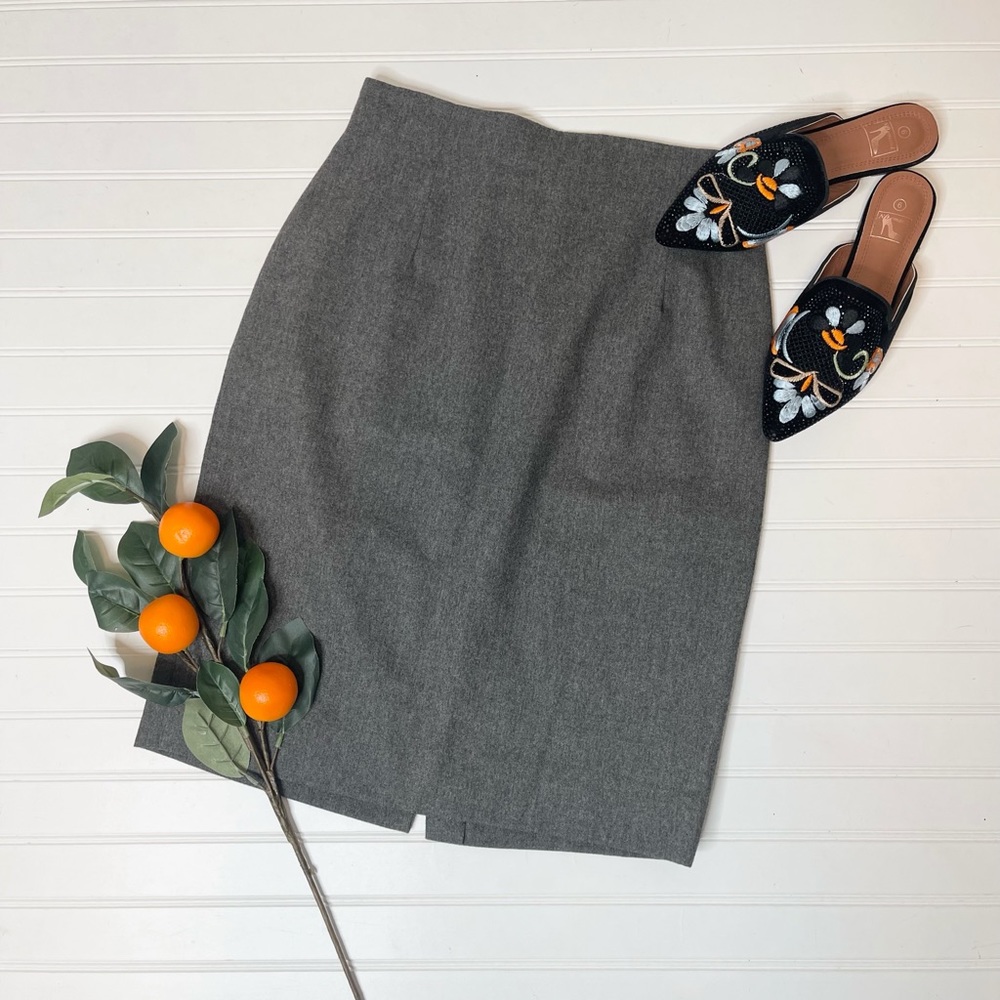 Ralph Lauren Blue Label Cashmere & Wool Pencil Skirt - 8